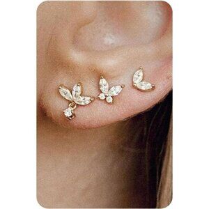 Sterling Silver Earrings for Women - Hypoallergenic Cartilage Earrings for